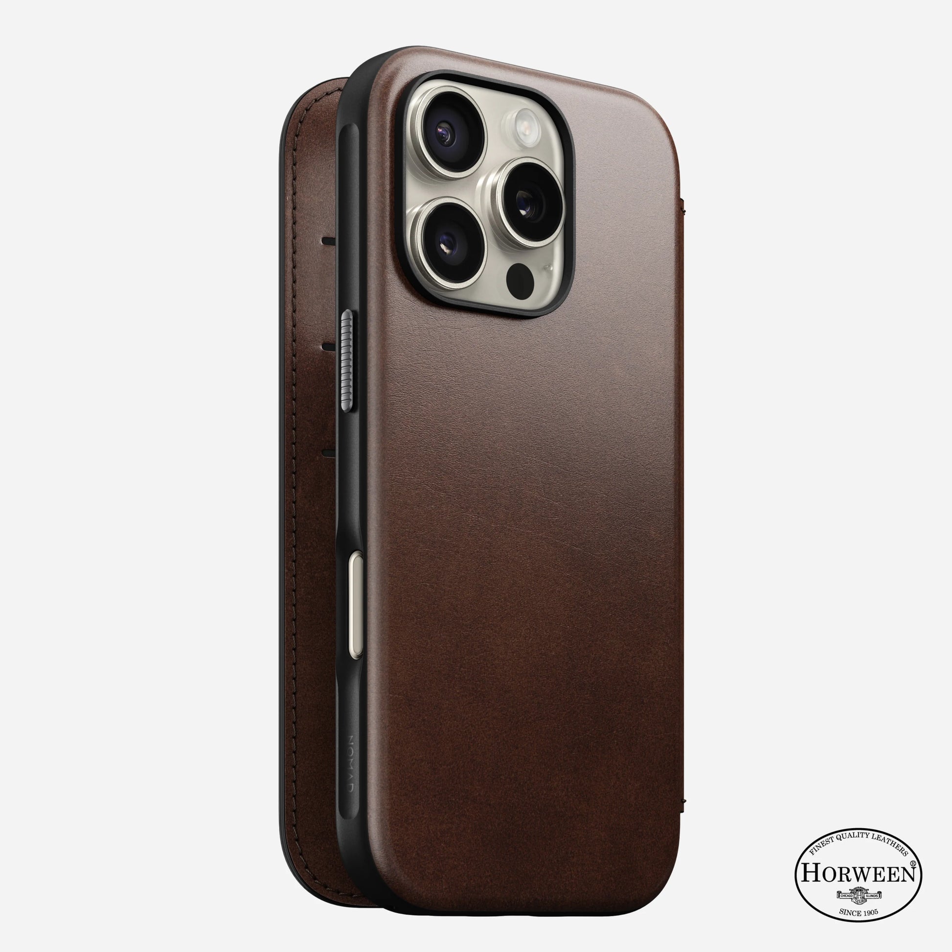 iPhone 13 Pro Max - Modern Leather Folio Nomad Case - ihubs