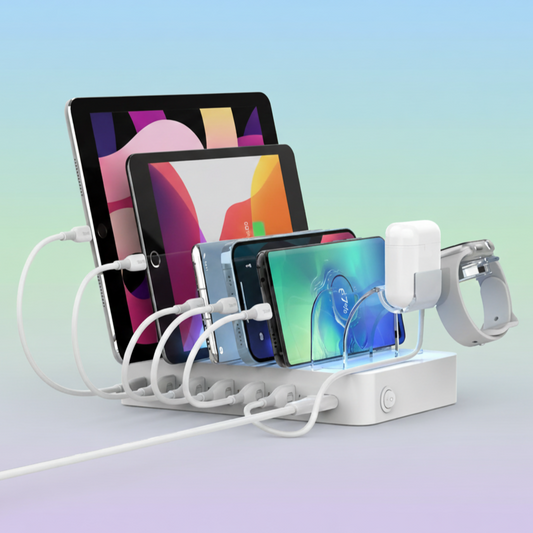 SooPii Fast Charging Station 6-in-1 (CS-60-PD) - ihubs
