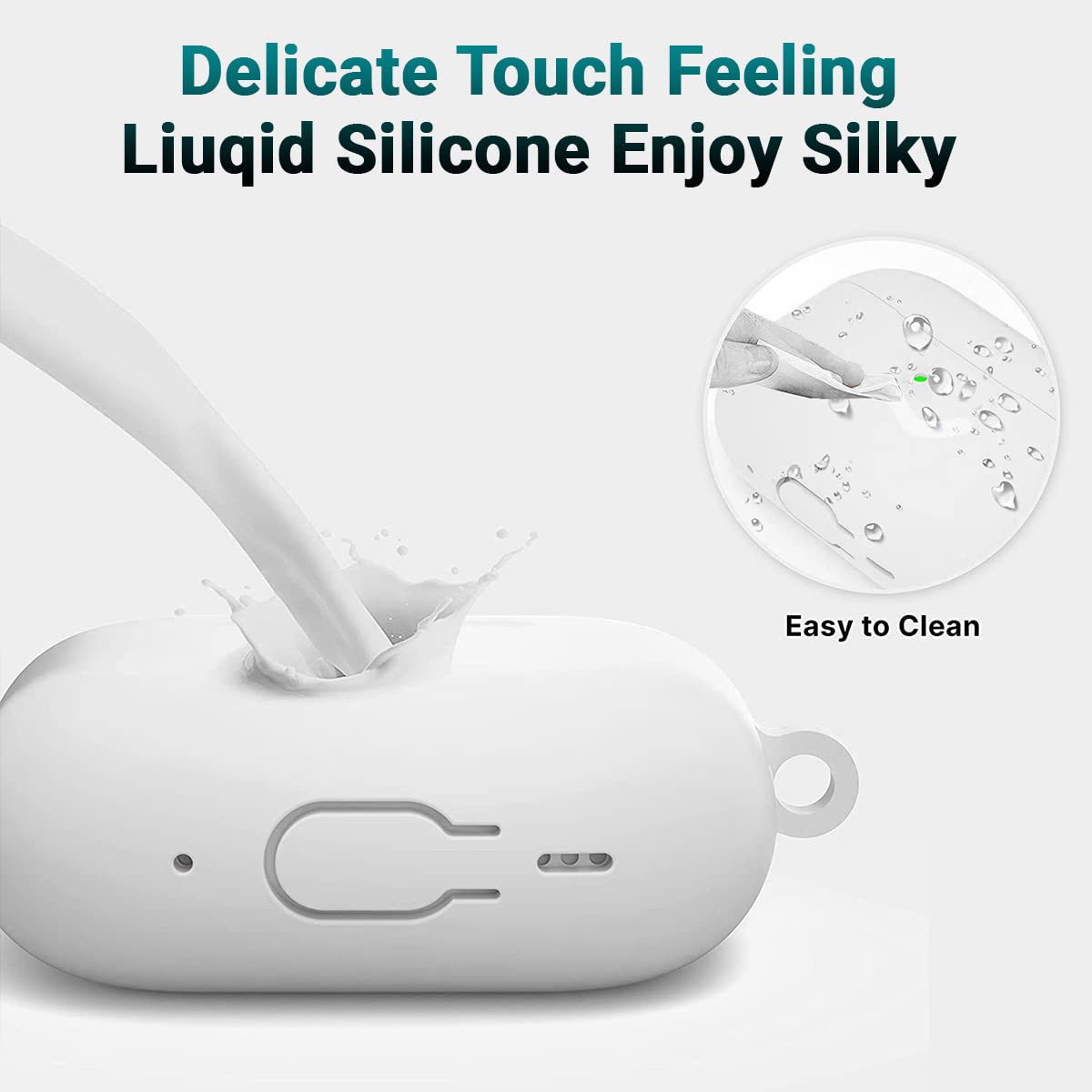 Airpods Pro 2 Soft Silicon Case - White - ihubs
