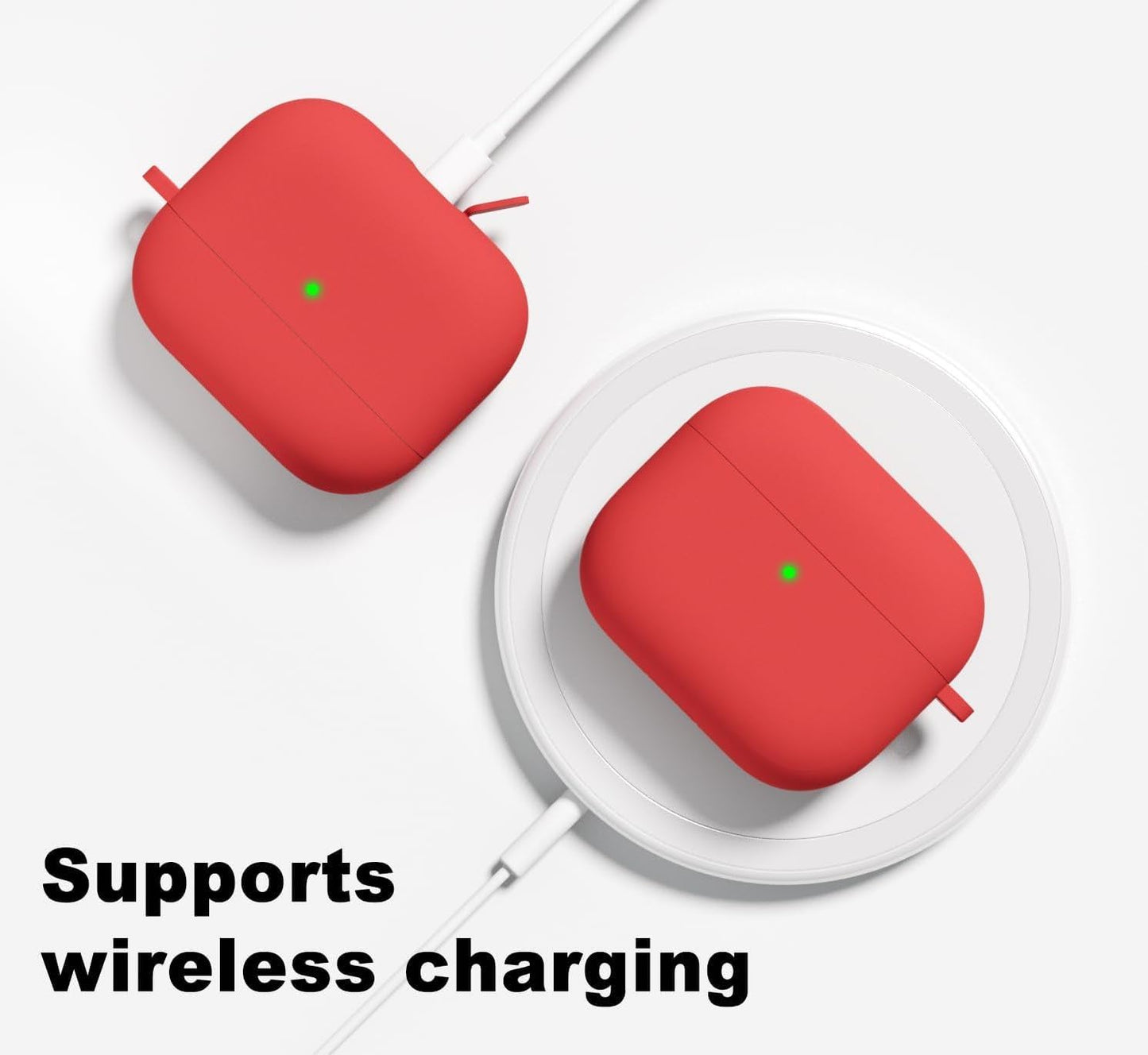 Airpods 4 Soft Silicone Case - Red - ihubs