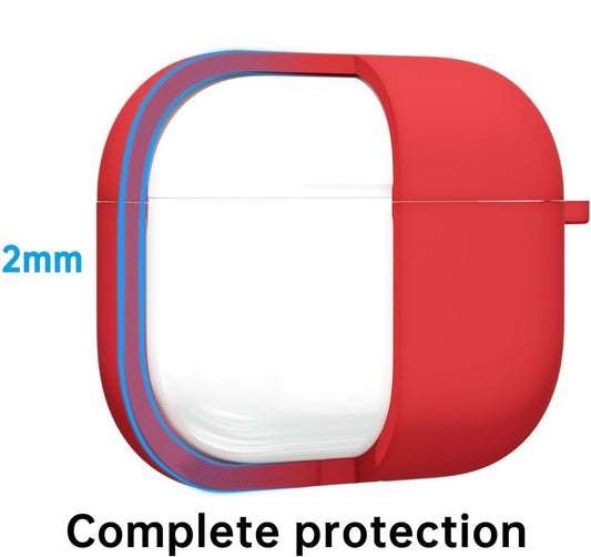 Airpods 4 Soft Silicone Case - Red - ihubs