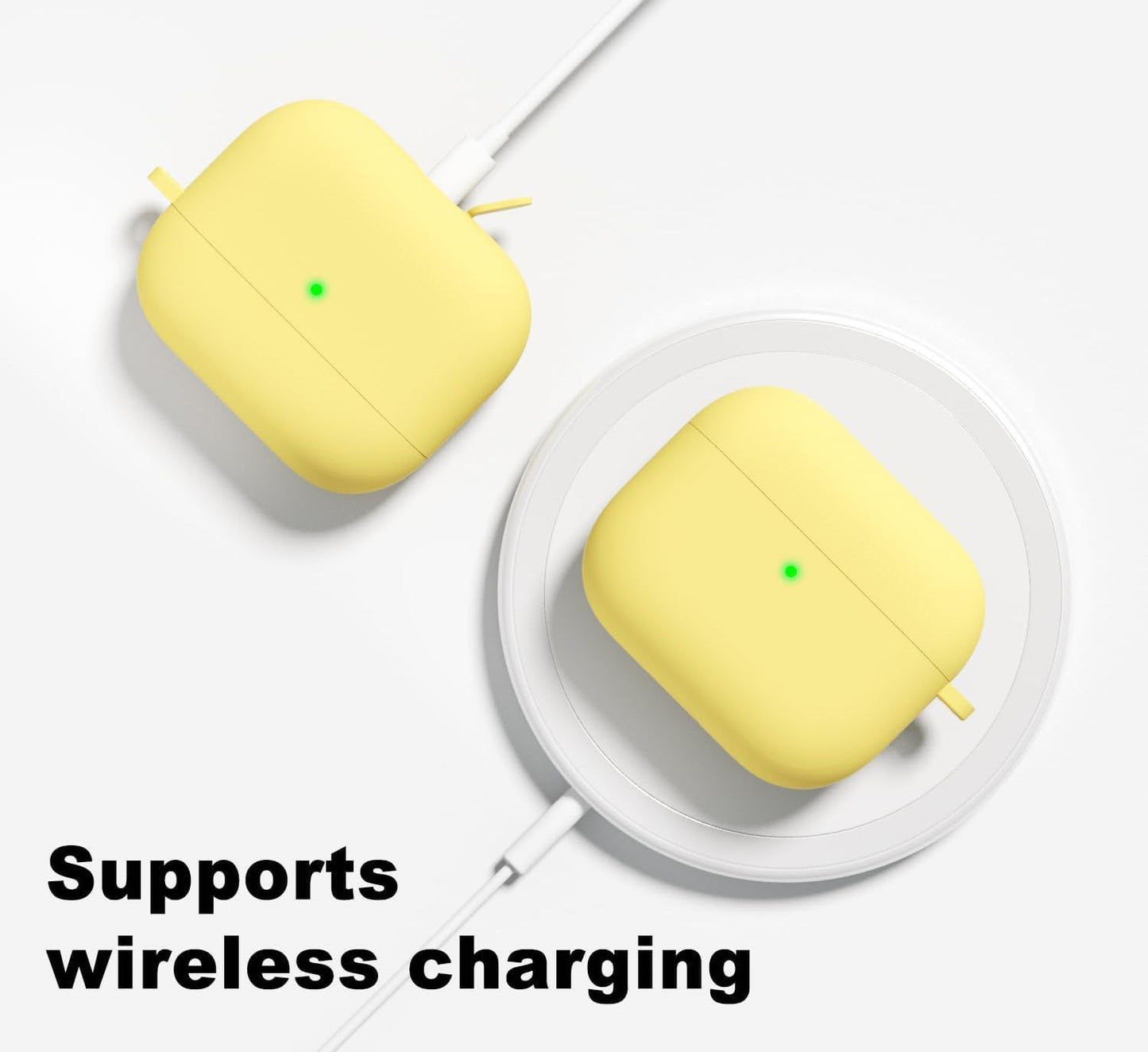 Airpods 4 Soft Silicone Case - Yellow - ihubs