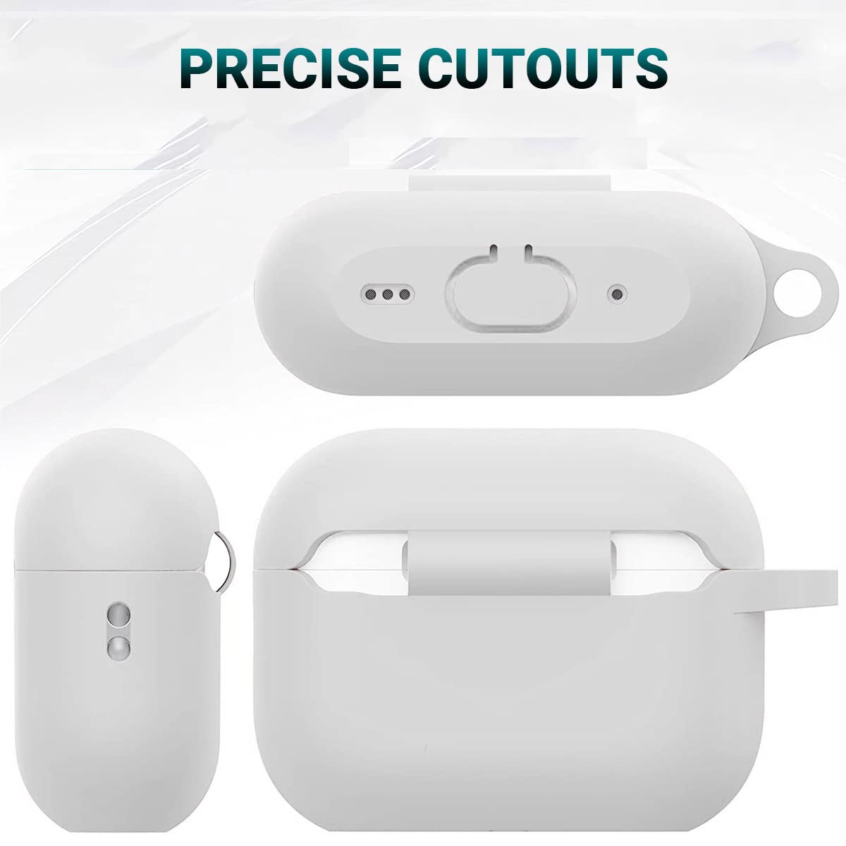 Airpods Pro 2 Soft Silicon Case - White - ihubs