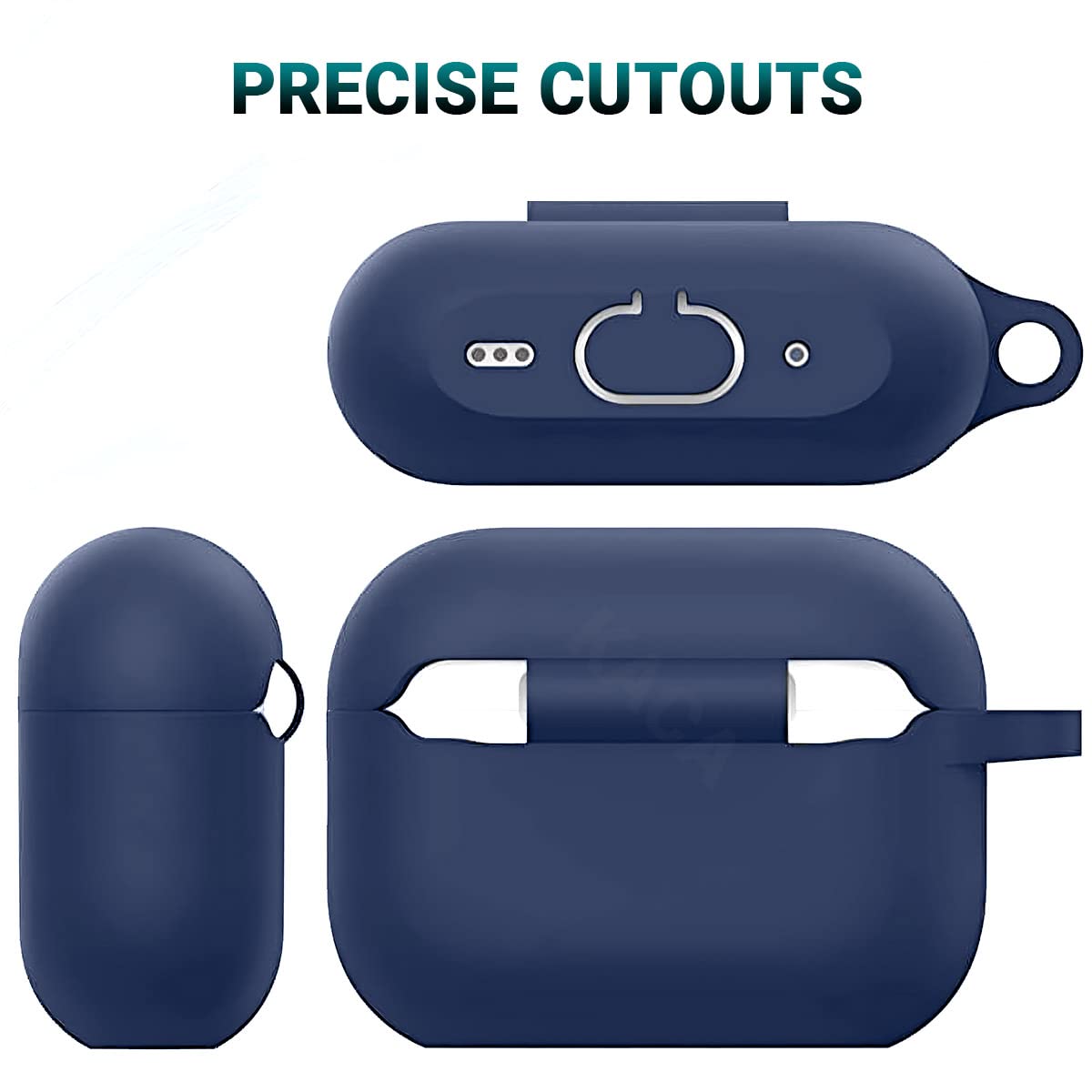 Airpods Pro 2 Soft Silicon Case - Midnight Blue - ihubs