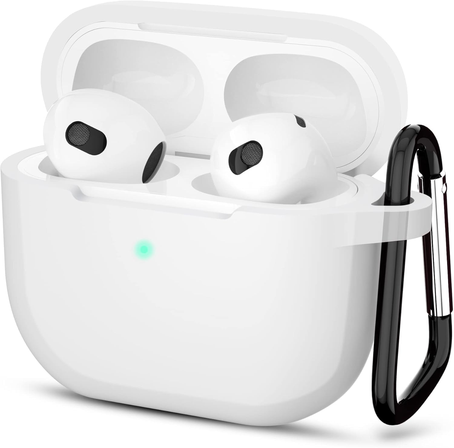 Airpods 4 Soft Silicone Case - White - ihubs