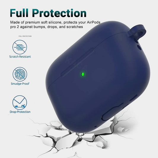 Airpods Pro 2 Soft Silicon Case - Midnight Blue - ihubs