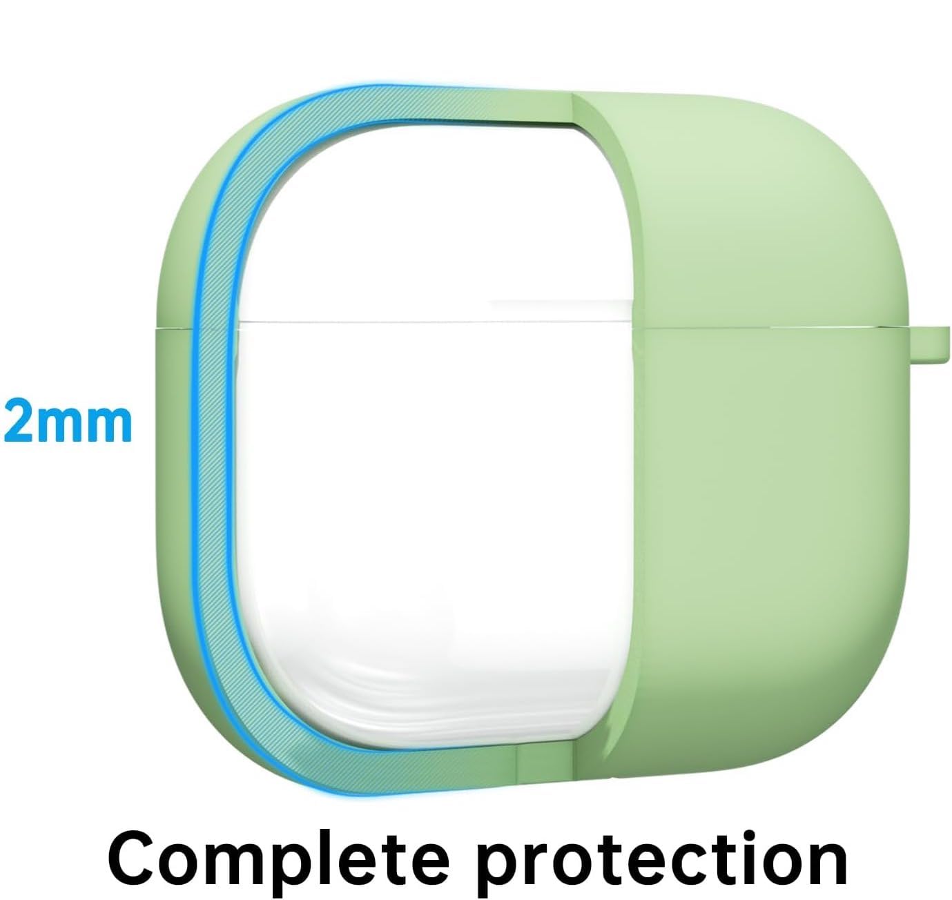 Airpods 4 Soft Silicone Case - Mint - ihubs
