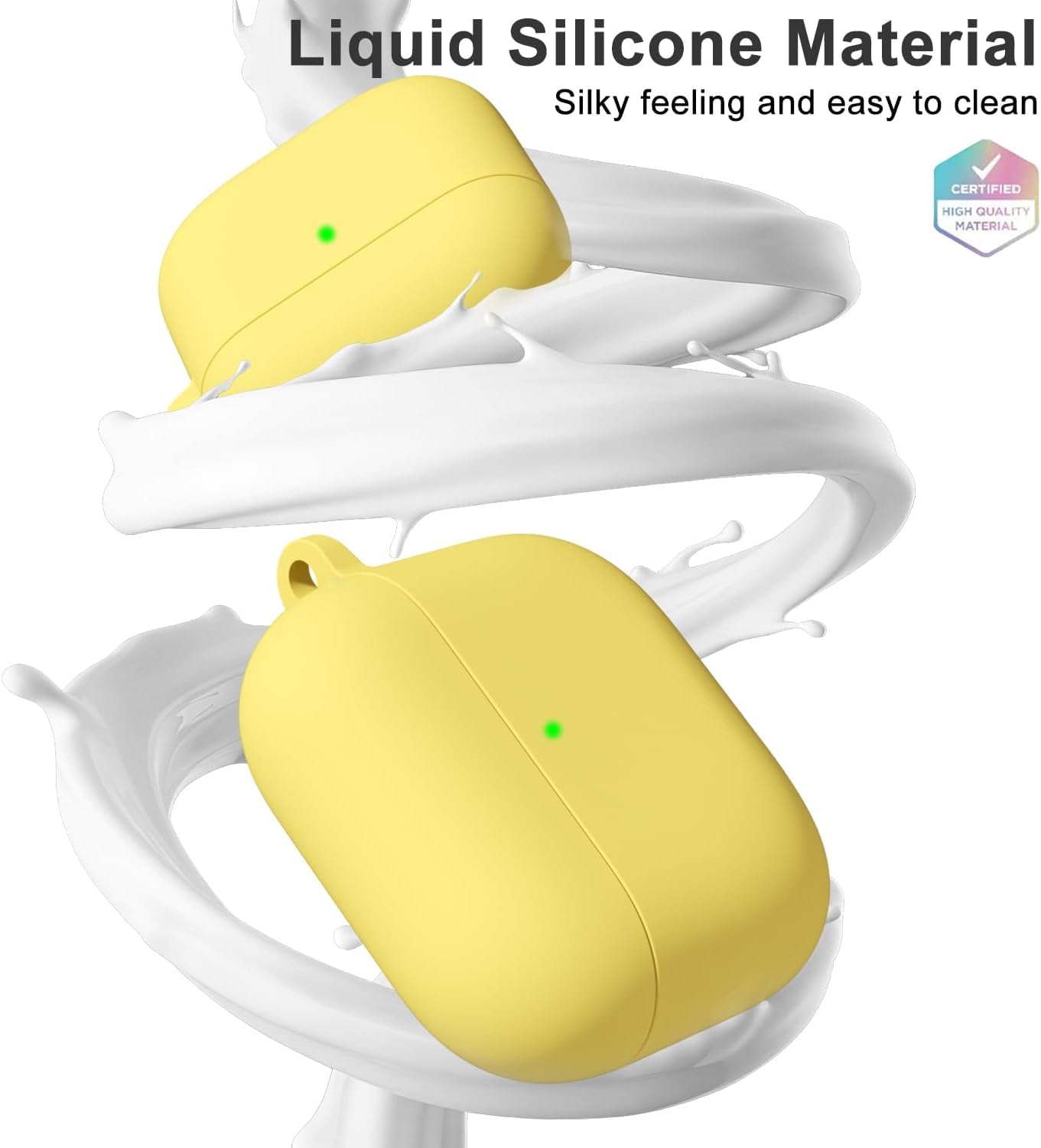 Airpods 4 Soft Silicone Case - Yellow - ihubs