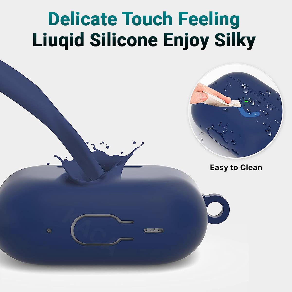 Airpods Pro 2 Soft Silicon Case - Midnight Blue - ihubs