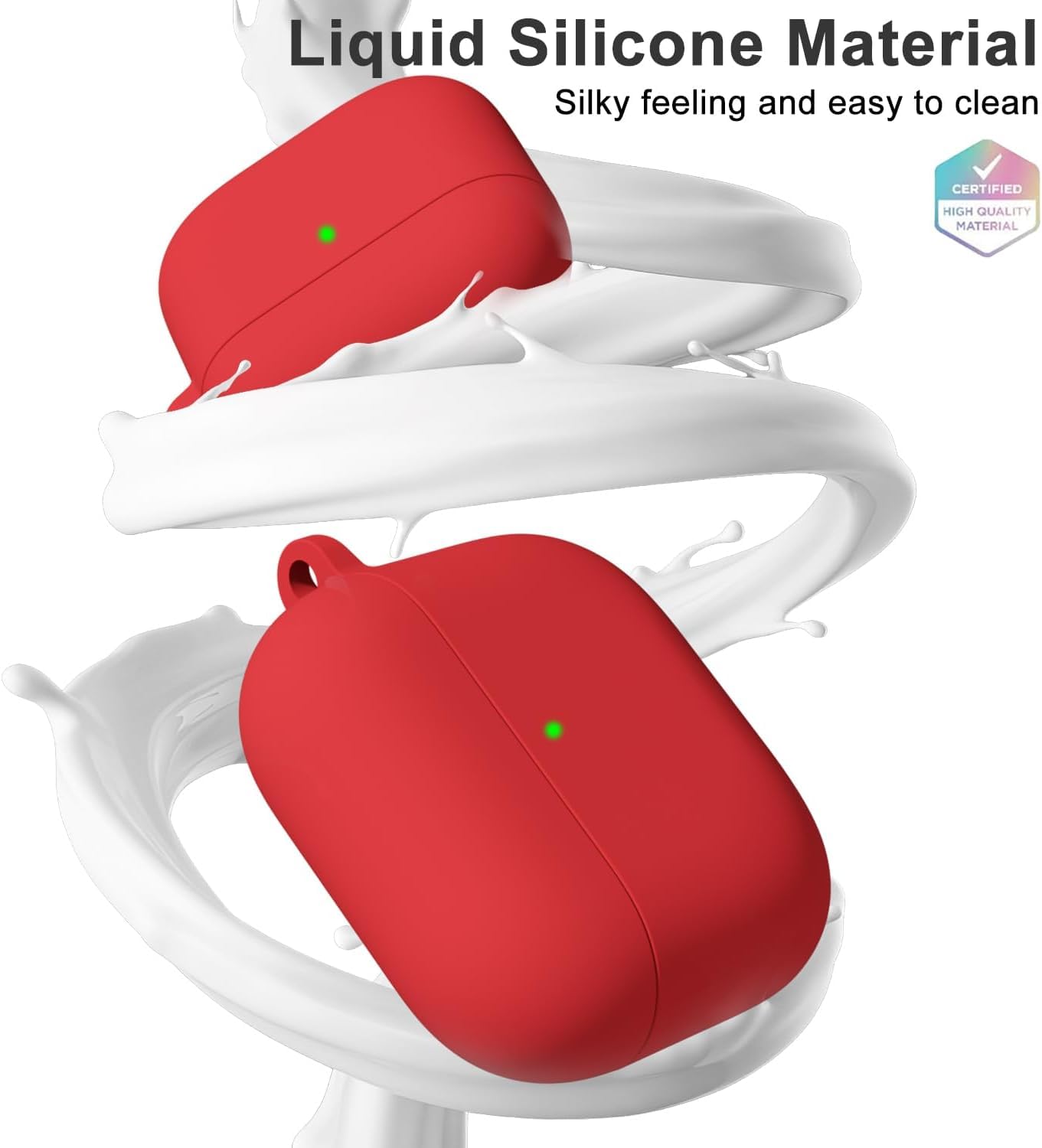 Airpods 4 Soft Silicone Case - Red - ihubs