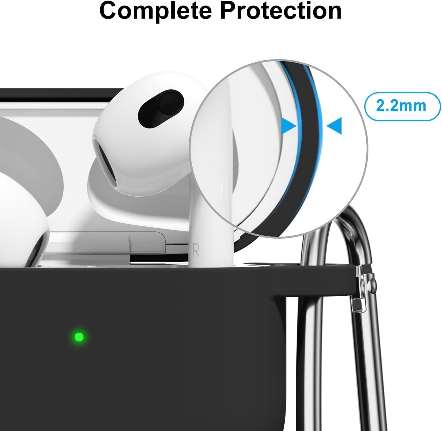 Airpods 4 Soft Silicone Case - Black - ihubs