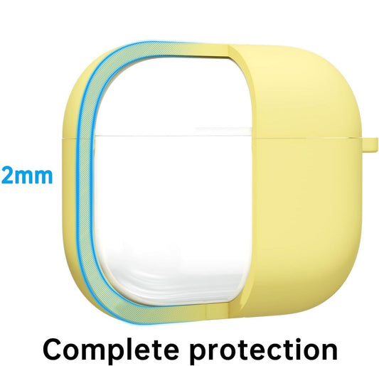 Airpods 4 Soft Silicone Case - Yellow - ihubs