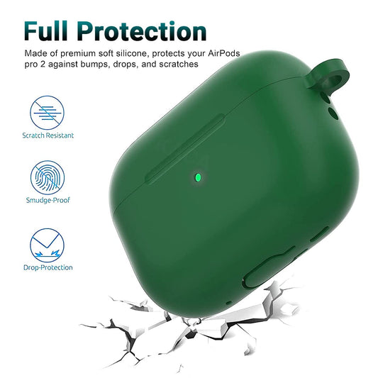 Airpods Pro 2 Soft Silicon Case - Green - ihubs
