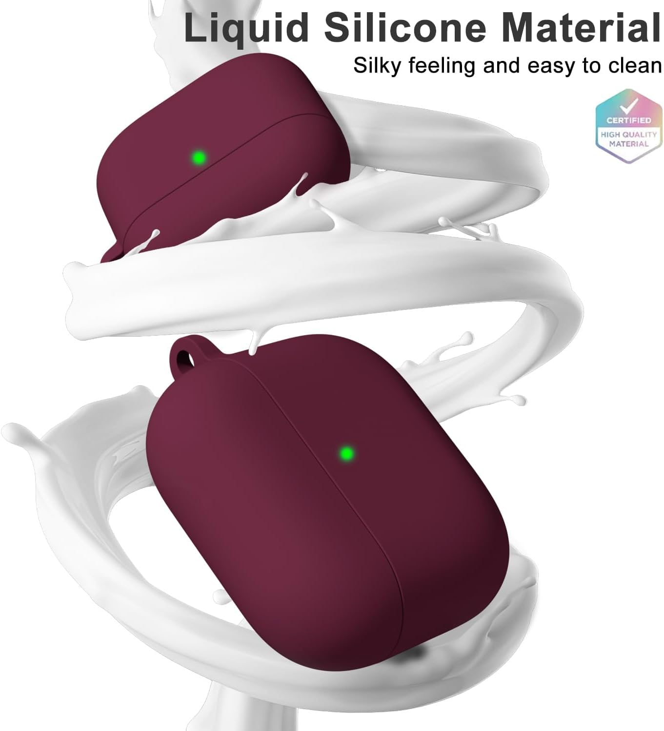 Airpods 4 Soft Silicone Case - Wine - ihubs