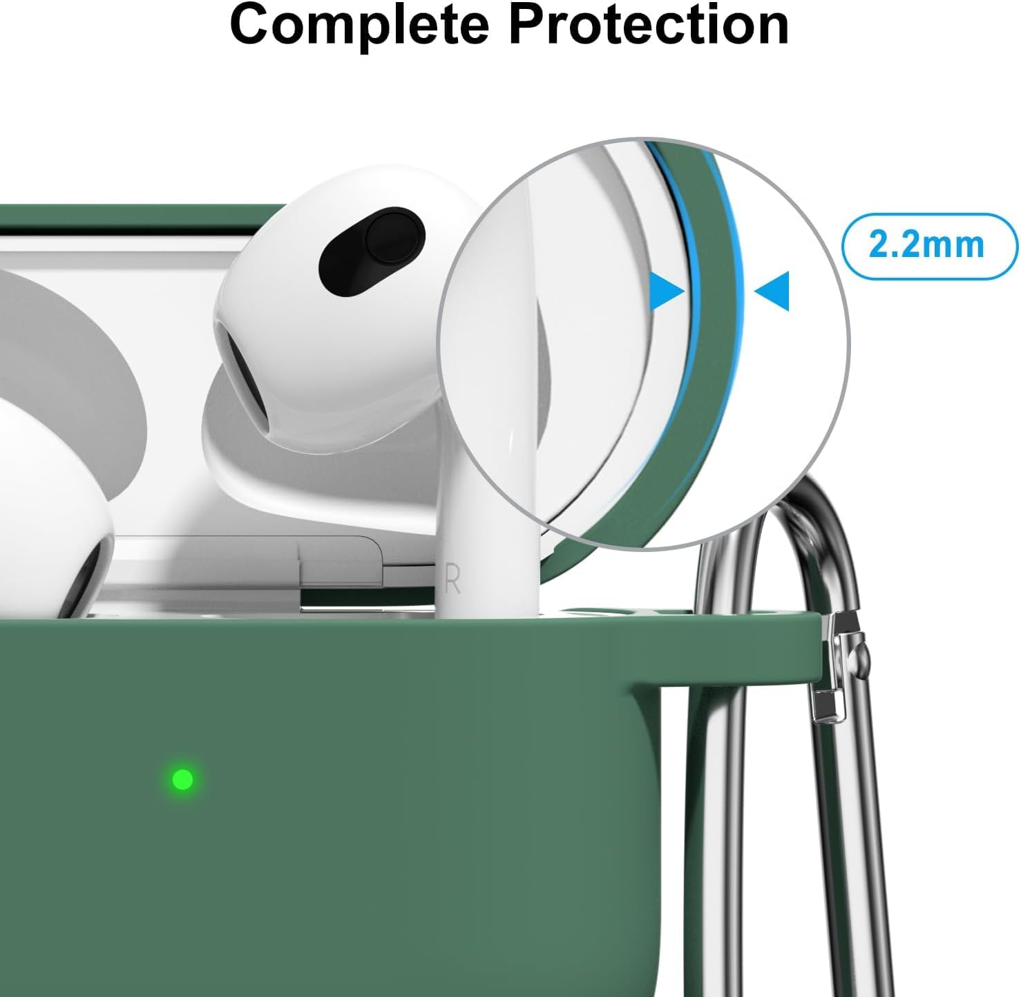 Airpods 4 Soft Silicone Case - Green - ihubs