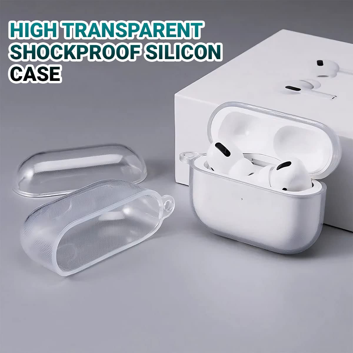 Airpods Pro 2 Soft Silicon Case - Transparent - ihubs