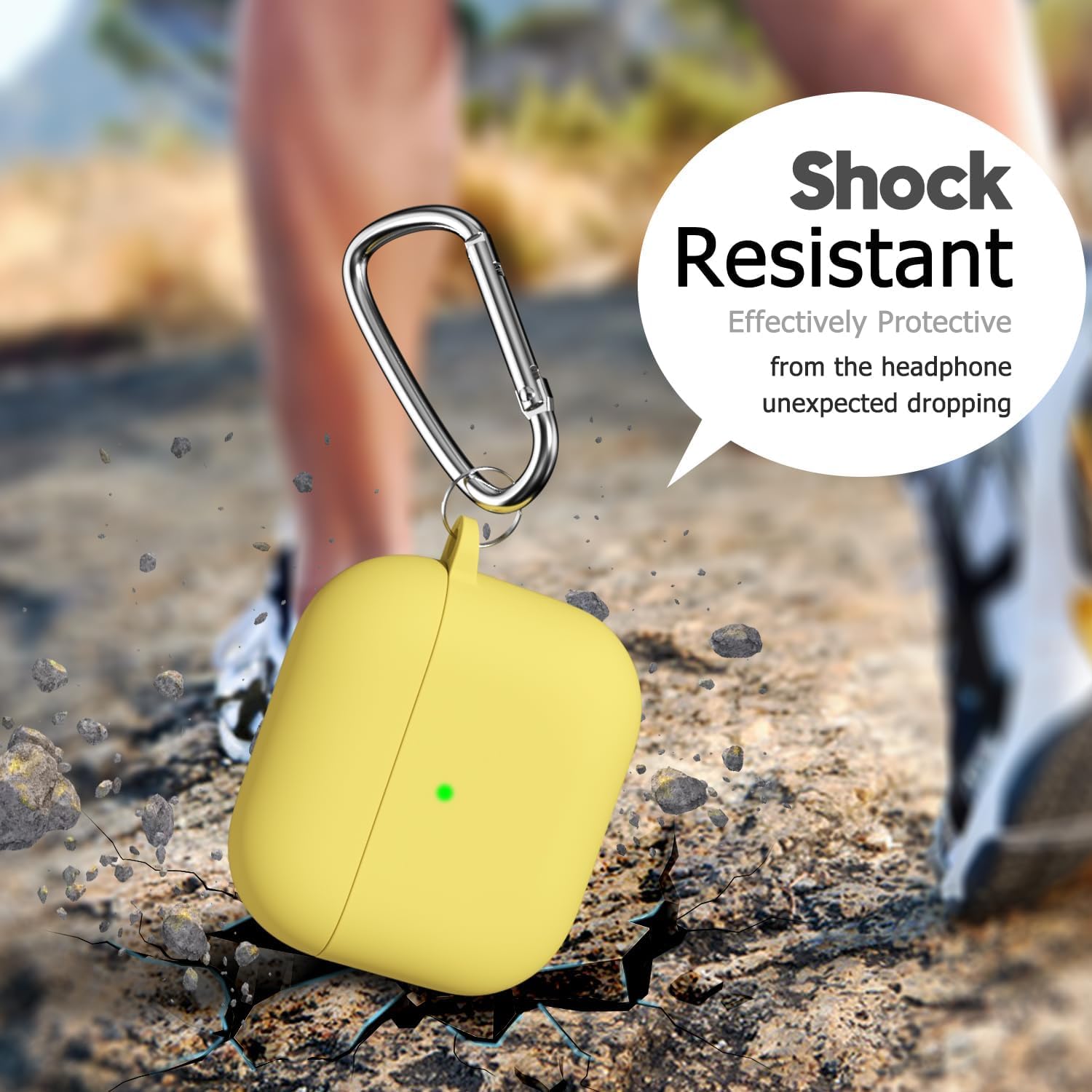 Airpods 4 Soft Silicone Case - Yellow - ihubs