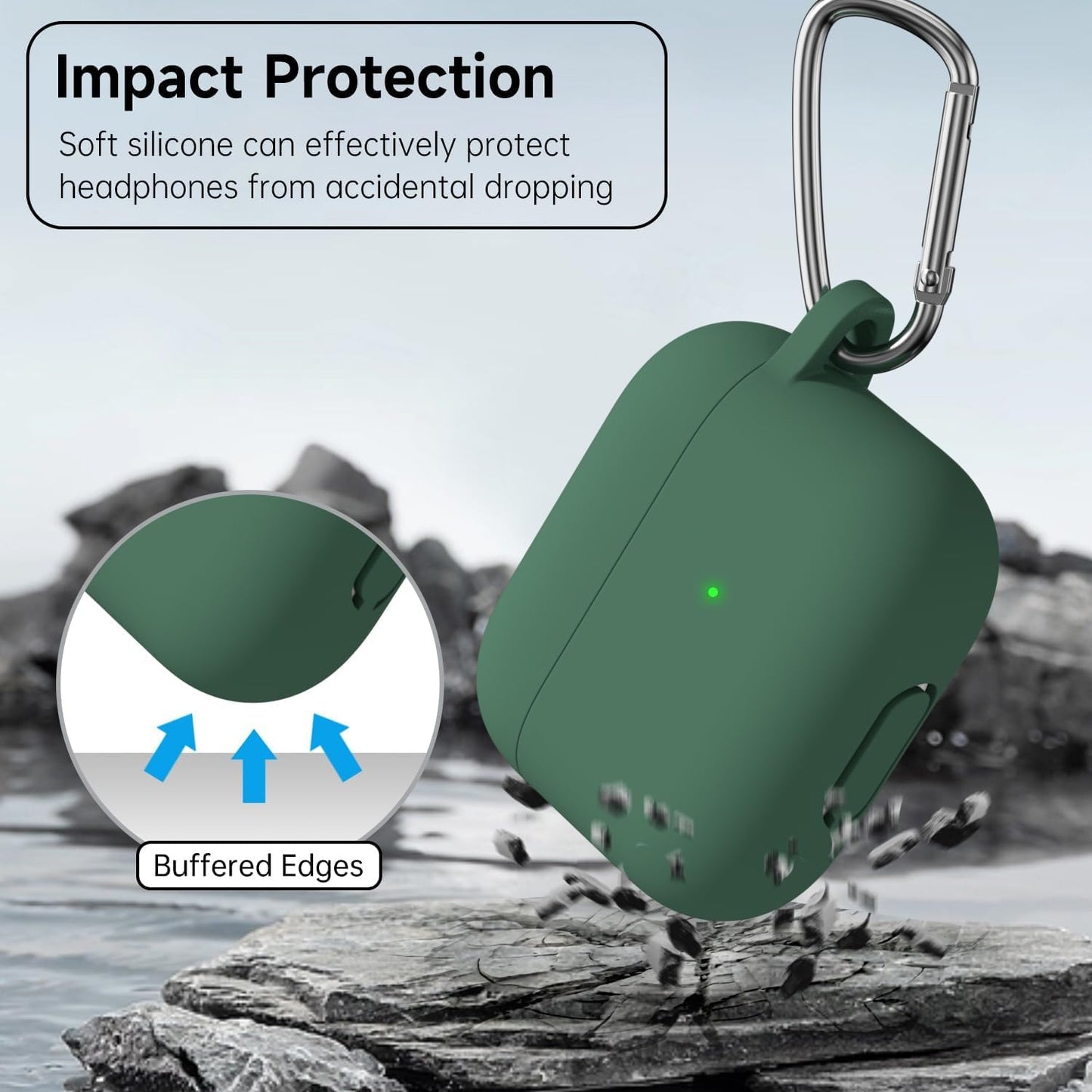 Airpods 4 Soft Silicone Case - Green - ihubs