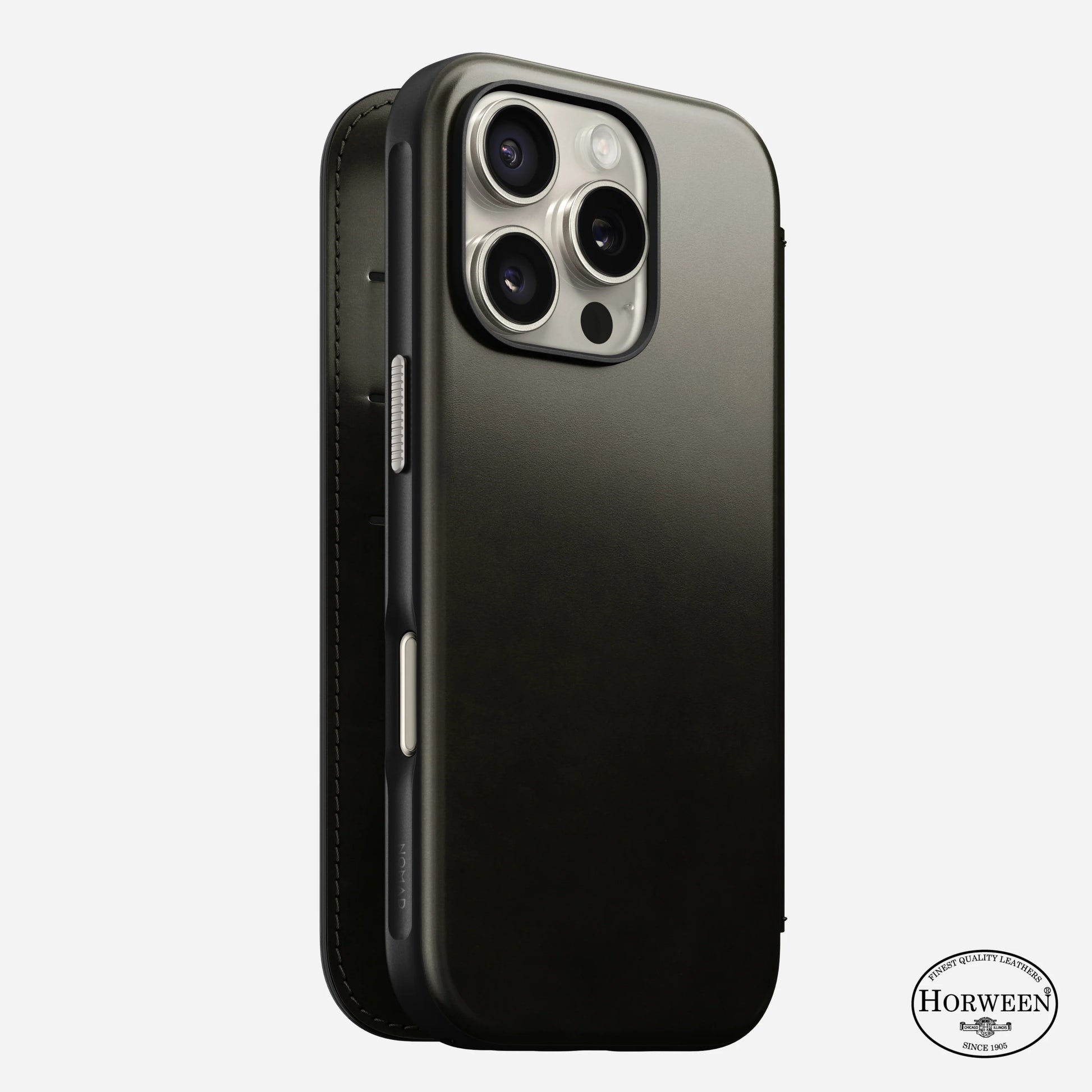 iPhone 13 Pro - Modern Leather Folio Nomad Case - ihubs