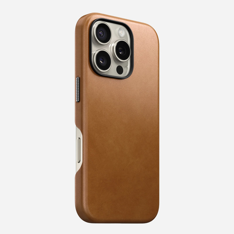 iPhone 16 Pro Max - Traditional Horween Leather Nomad Case - ihubs