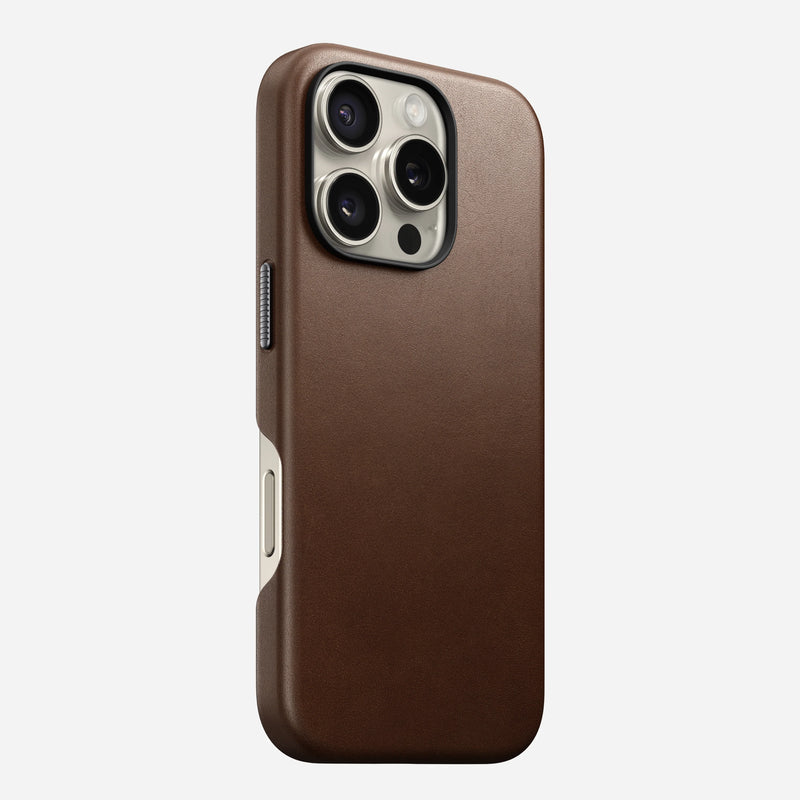 iPhone 16 Pro Max - Traditional Horween Leather Nomad Case - ihubs