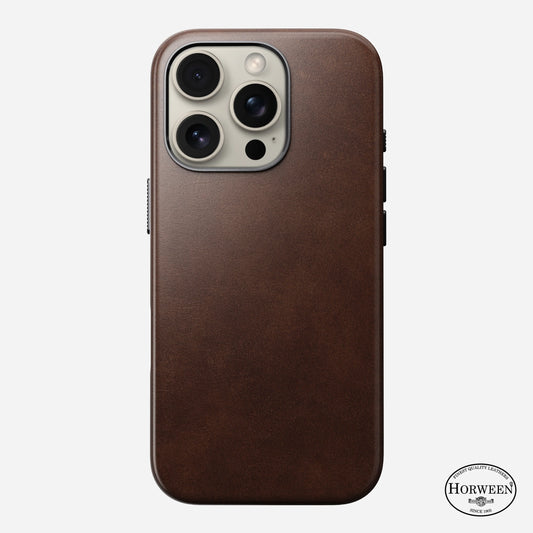 iPhone 16 Pro - Traditional Horween Leather Nomad Case - ihubs