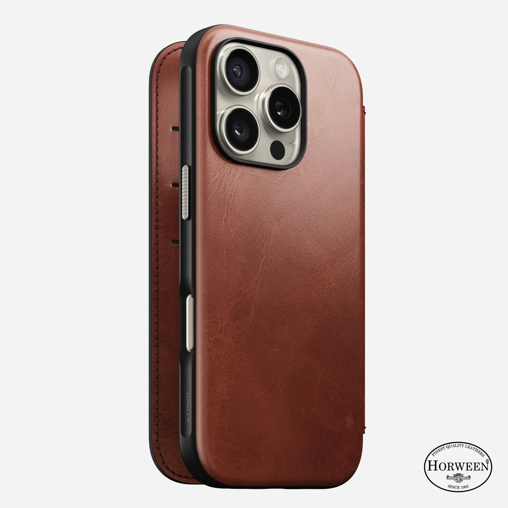 iPhone 16 Pro - Modern Leather Folio Nomad Case - ihubs