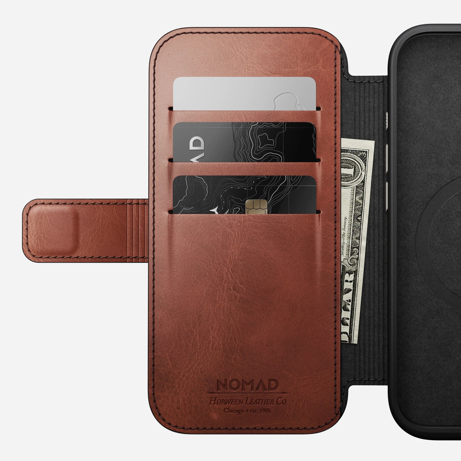 iPhone 16 Pro - Modern Leather Folio Nomad Case - ihubs