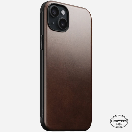 iPhone 15 - Modern Horween Leather Nomad Case - ihubs