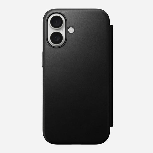 iPhone 16 - Modern Leather Folio Nomad Case - ihubs