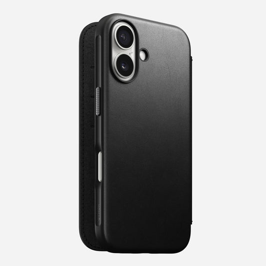 iPhone 16 - Modern Leather Folio Nomad Case - ihubs