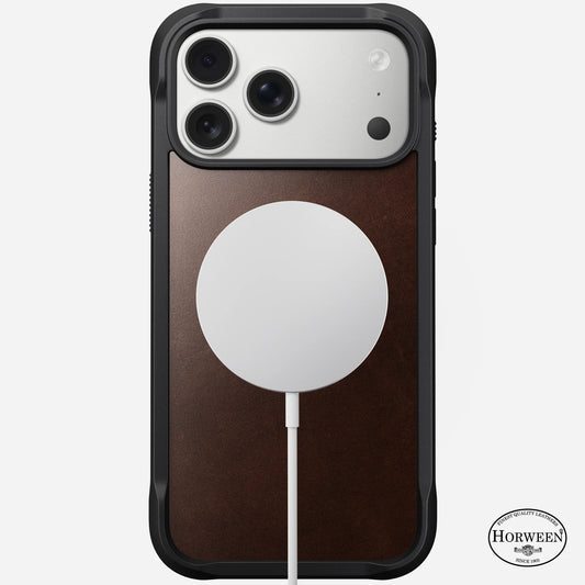 iPhone 17 Pro - Rugged Horween Leather Nomad Case - ihubs