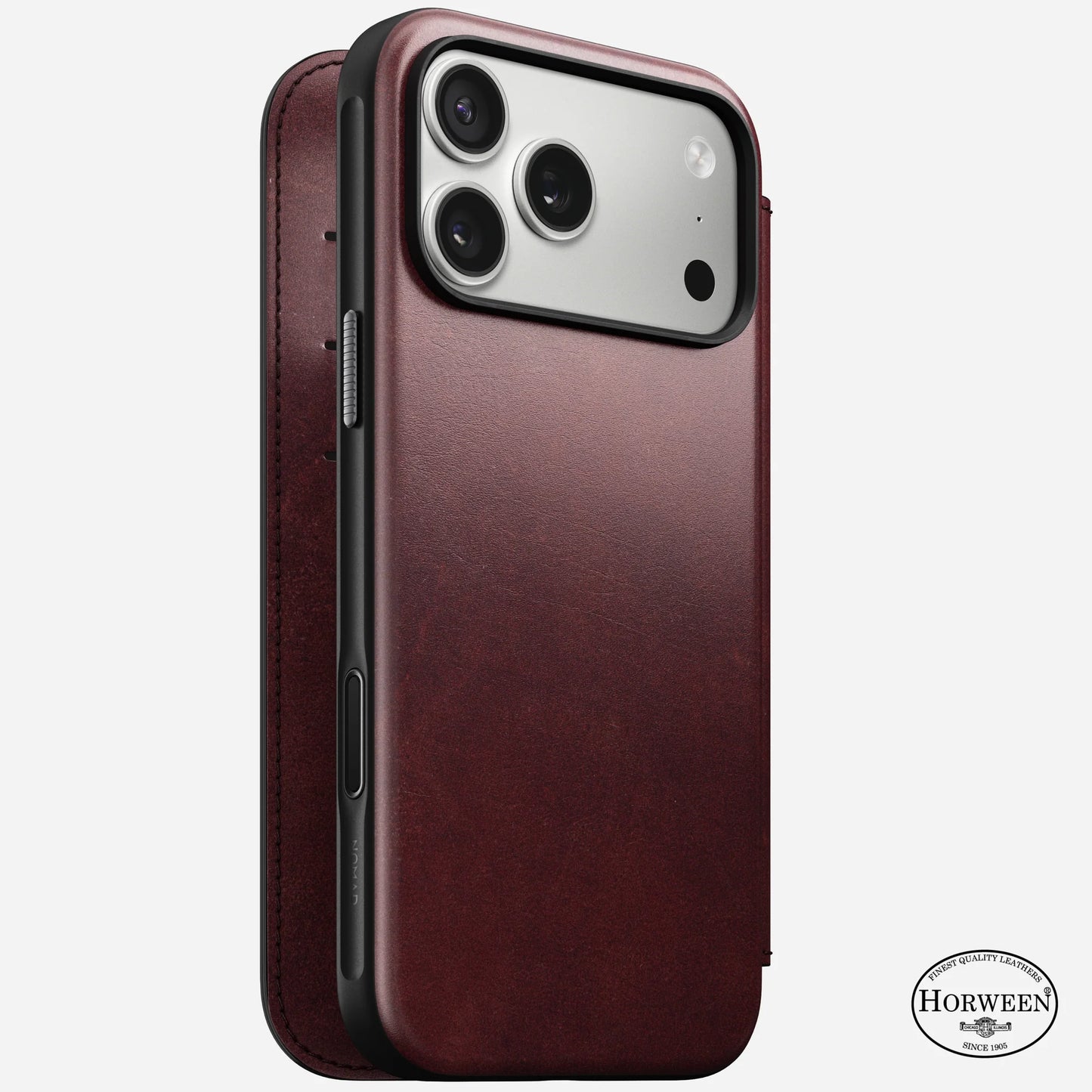 iPhone 17 Pro Max - Modern Leather Folio Nomad Case - ihubs
