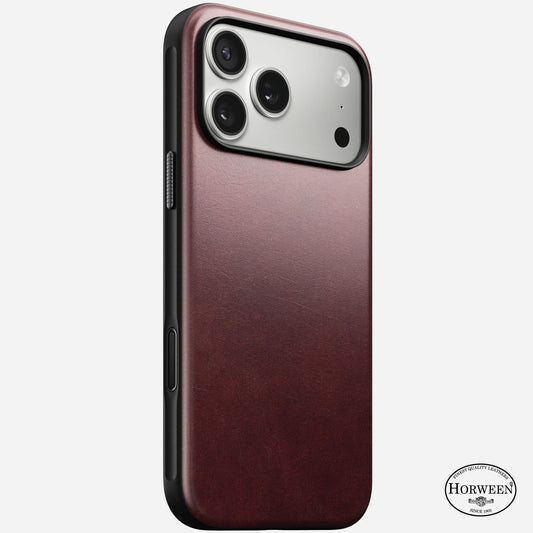iPhone 17 Pro - Modern Horween Leather Nomad Case - ihubs