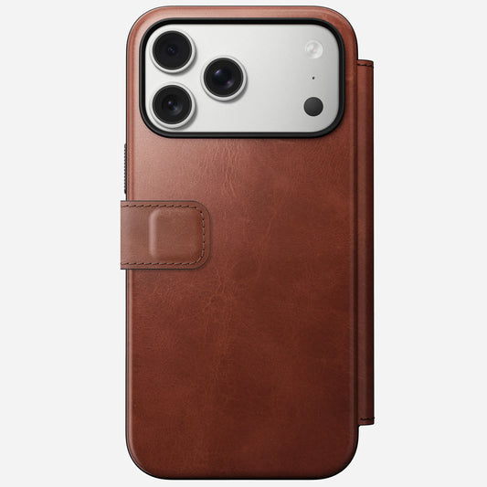 iPhone 17 Pro Max - Modern Leather Folio Nomad Case - ihubs