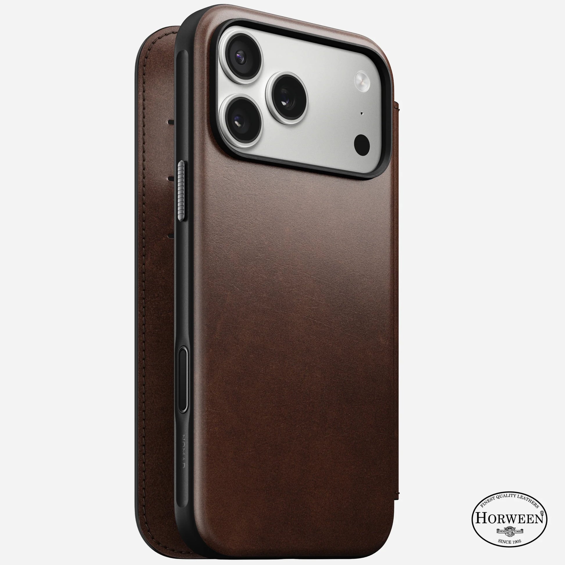 iPhone 17 Pro Max - Modern Leather Folio Nomad Case - ihubs