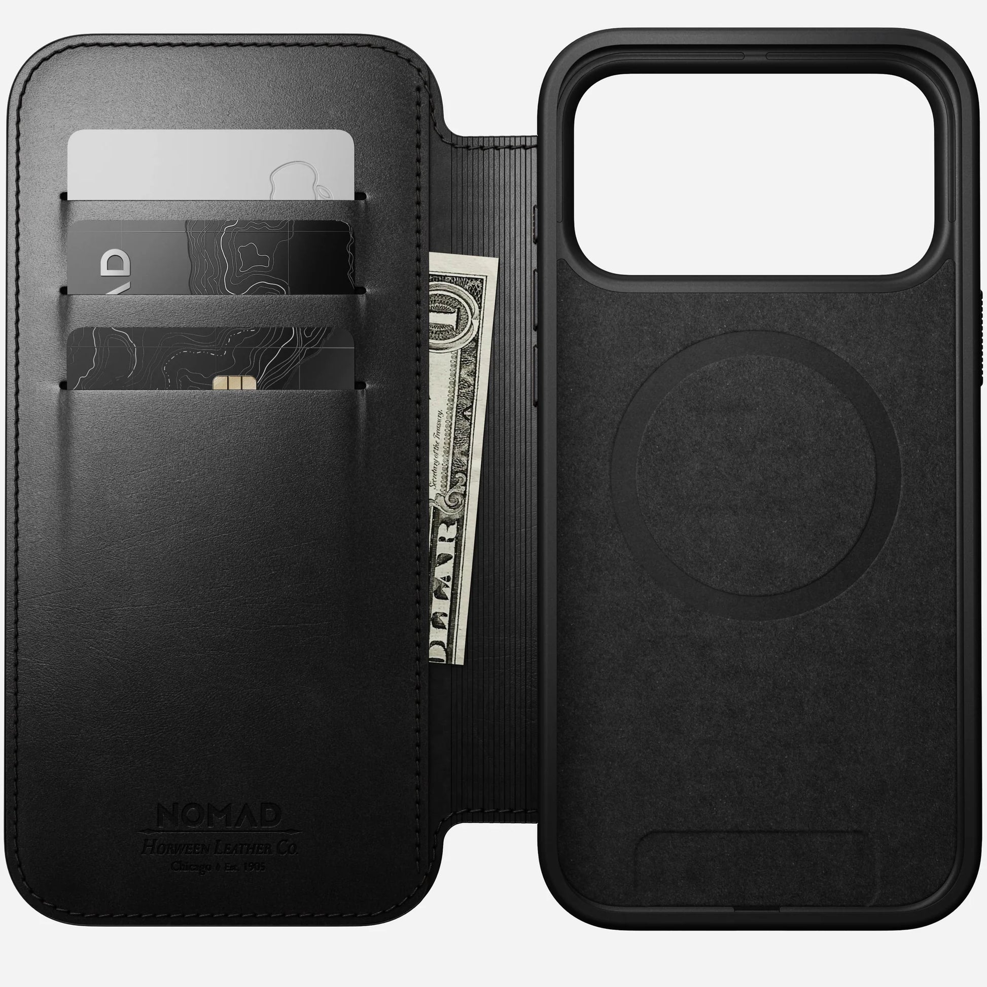 iPhone 17 Pro Max - Modern Leather Folio Nomad Case - ihubs