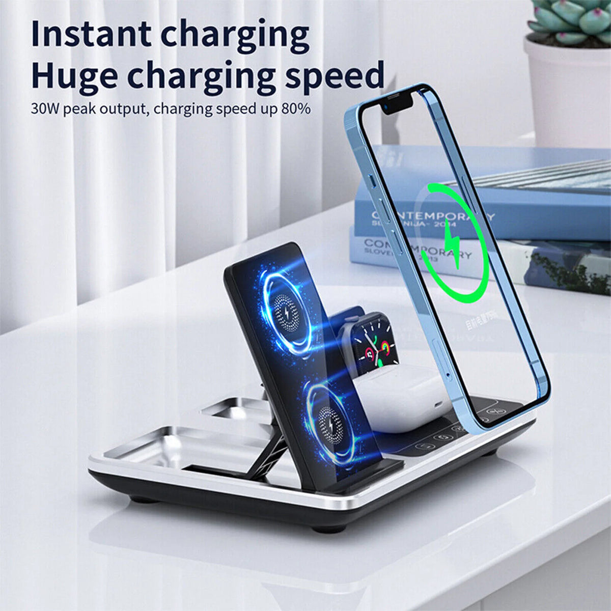 Smart Wireless 4-in-1 Charging Station - ihubs