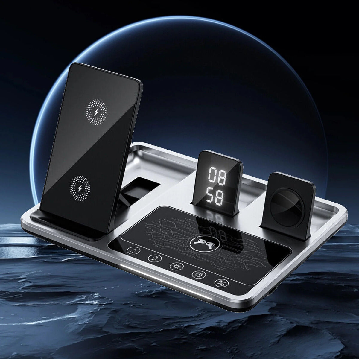 Smart Wireless 4-in-1 Charging Station - ihubs