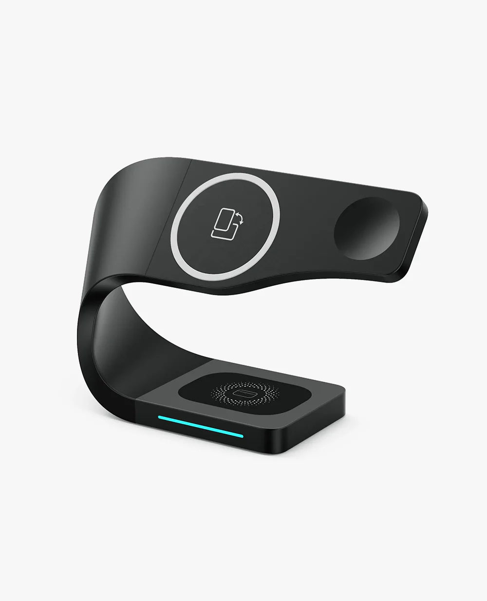 Futuristic Wireless 3-in-1 Charger Station - ihubs