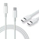 white USB-C to USB-C cable 2metre