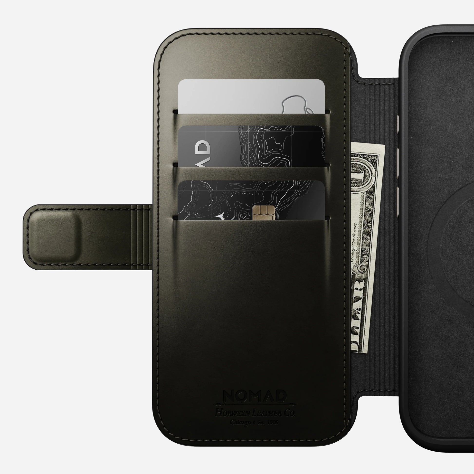 iPhone 13 Pro - Modern Leather Folio Nomad Case - ihubs