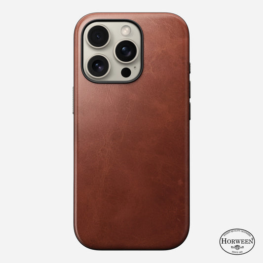 iPhone 16 Pro - Modern Horween Leather Nomad Case - ihubs