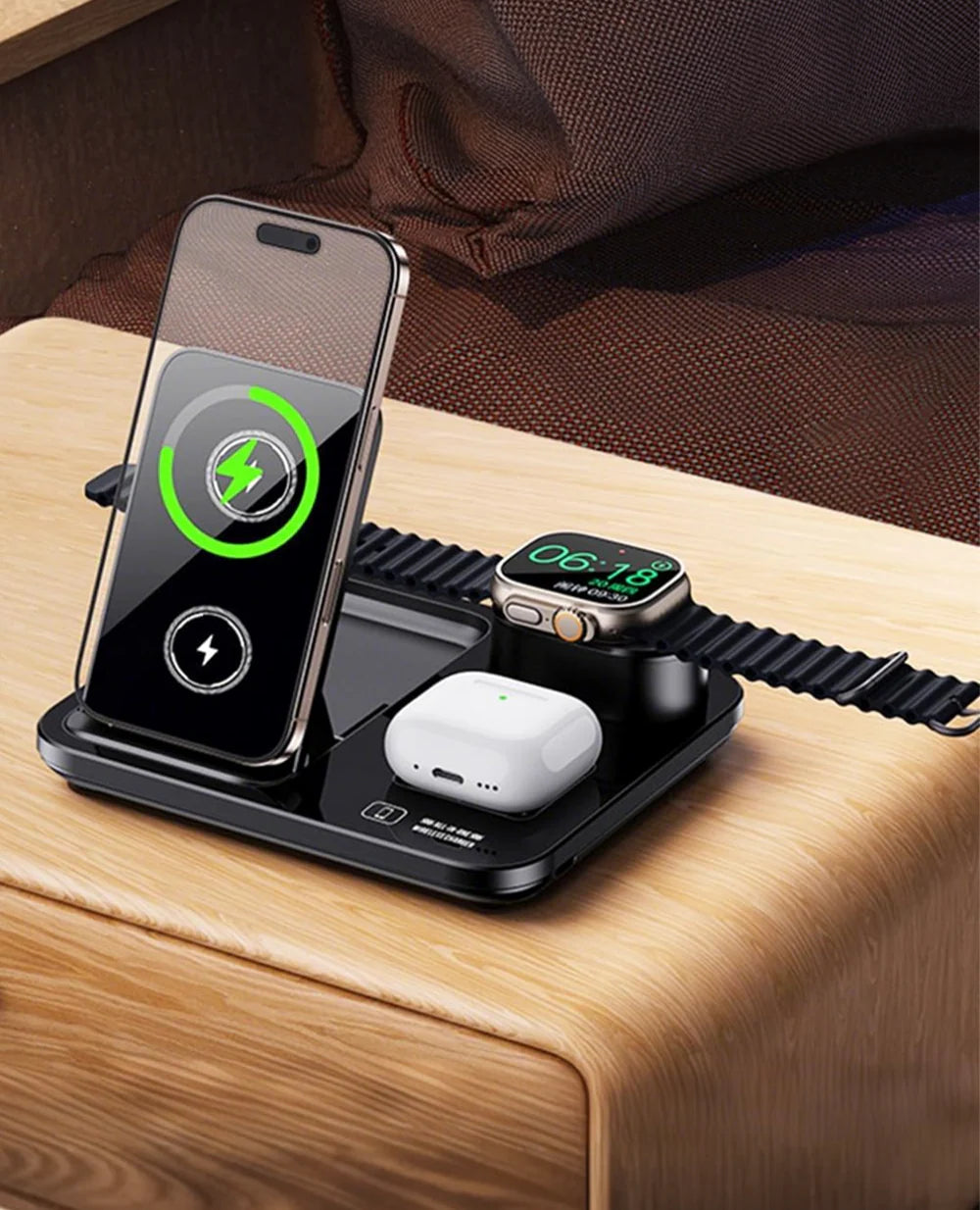 Wireless 3-in-1 30Watt Charging Station Hub - ihubs