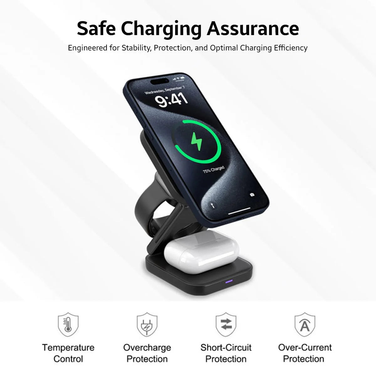 Wireless 3-in-1 Fast Charging Station - ihubs