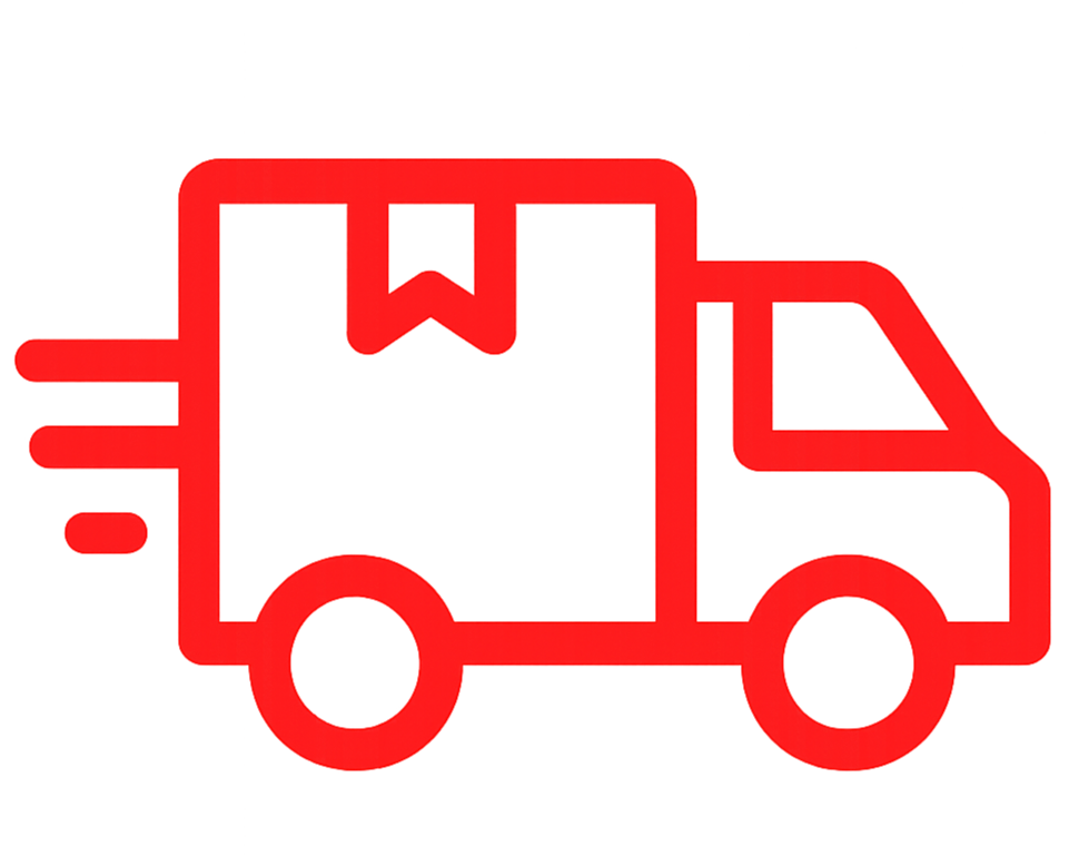 delivery icon in red